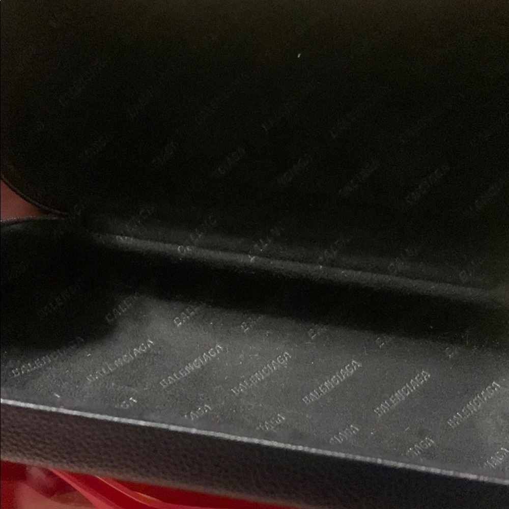 Balenciaga Red and Black Sunglasses with Red Lenses - Picture 3 of 11